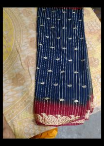 Beautiful Red Embroidered Saree 8 set