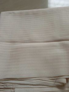 Striped Yellow Fabric with Fringe