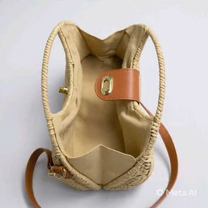 Chic Woven Straw Handbag