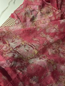 elegant pink saree