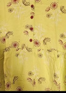 Floral Print Kurta Tunic