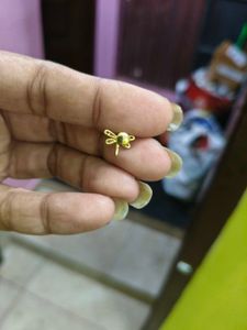 Gold Dragonfly Nose Pin