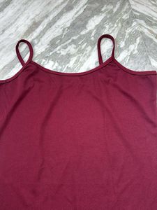 Maroon Slip Dress