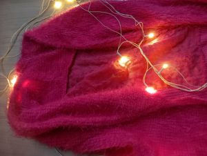 Fuzzy Pink Cardigan