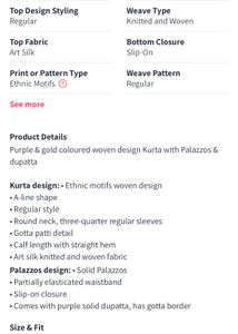 Partywear 3 Piece Kurti Palazzo Dupatta Set