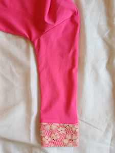 Vintage Pink Blazer with Lace Details
