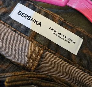 Bershka New cheetah print denim Jeans.