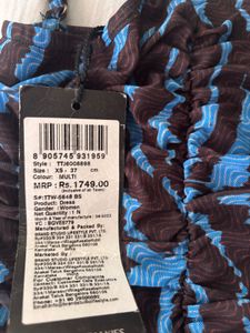 Ruched Zebra Print Mini Dress