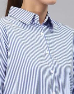 Chic Striped Button-Up Shirt