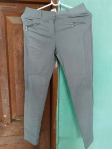 Offer prices,Length 36,Stylish Grey Zip Detail Pan