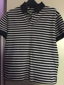Classic Unisex Striped Polo Shirt