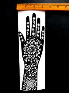 Bridal mehndi stencil sticker | Beautiful design
