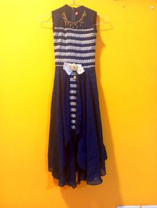 Elegant Navy Blue Gown