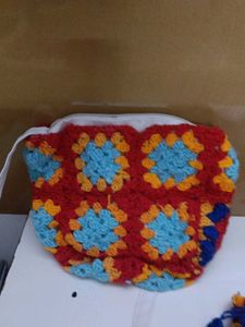 Crochet Granny Square Pouch