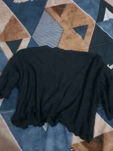 Combo of Two Crop Black Tops