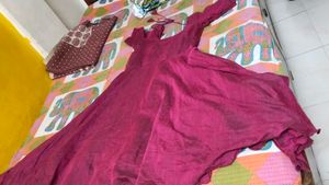 Vibrant Pink Ethnic Gown Frock