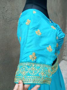 Stunning Teal Lehenga Choli Set