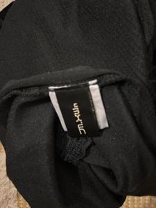 Elegant Black Turtleneck Velvet Dress