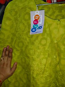 Beautiful Chicken Kurta With Dora Work