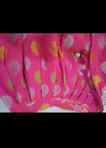 Pink Banarasi Silk Lehenga
