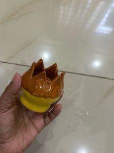 Cute Ceramic Lotus-Shaped Decor