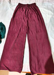 Pleated Palazzo Pants Set