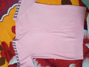Soft Pink Knit Sweater