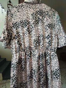 Leopard Print Midi Dress