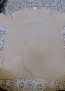 Zara Textured Crewneck Top