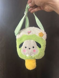 Cute Plush Dog Ice Cream Bag