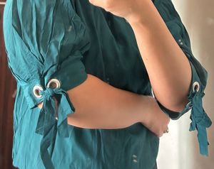 Promod Emerald Green formal Top