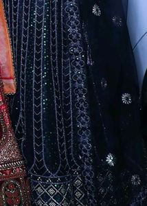 Elegant Black Embroidered Lehanga set