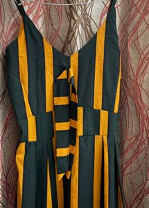 Striped Spaghetti Strap Dress
