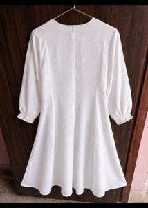 White Embroidered Cotton Kurta new with tag bust 3