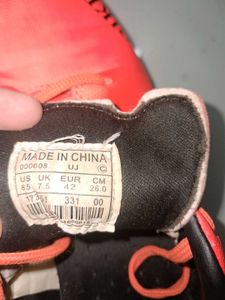 Bright Orange Rike Soccer Cleats