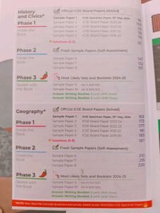 EDUCART icse Class Volume 1 And 2 Sample Paper