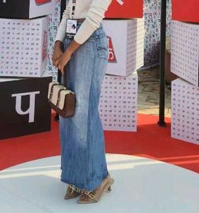 Denim Maxi Skirt