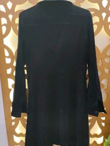black winter coat