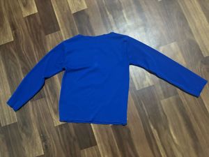 Men's Blue Long Sleeve T-Shirt