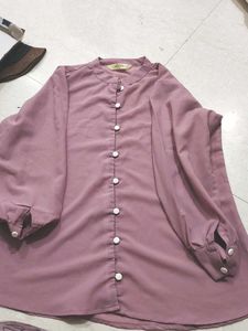 Elegant  purple top