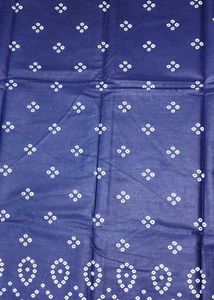 Navy Blue Bandhani Dress Material