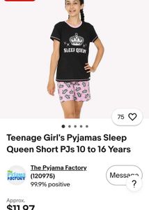 Cute Crown Print Pajama Shorts