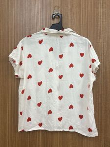 Red Heart Chic White Shirt