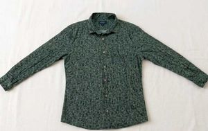 Men's Green Floral Print Shirt