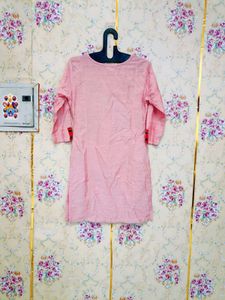 🇳🇿💫🎀Pink Kurta with Elephant Embroidery