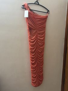 Chic One-Shoulder Ruched Midi Dress