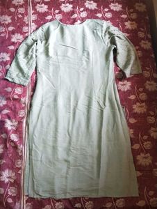 Anouk Women Olive Green Kurta Set