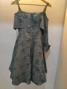 Chic Plaid Tiered Dress