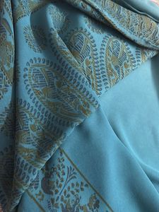 Teal Saree with Embellished Border