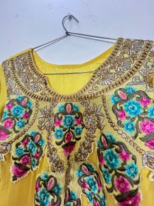 Vibrant Yellow Kurta Set with Dupatta